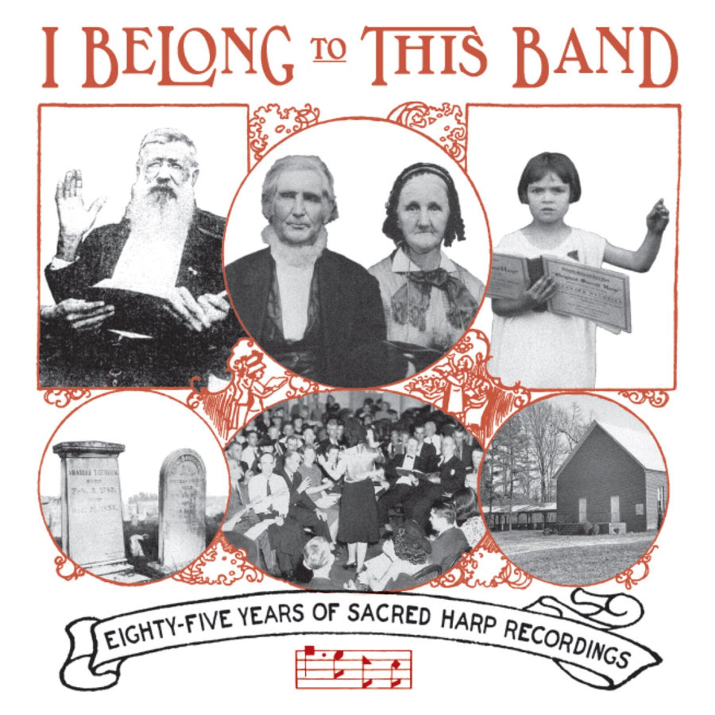 CD cover featuring vintage black and white portraits and rural scenes.