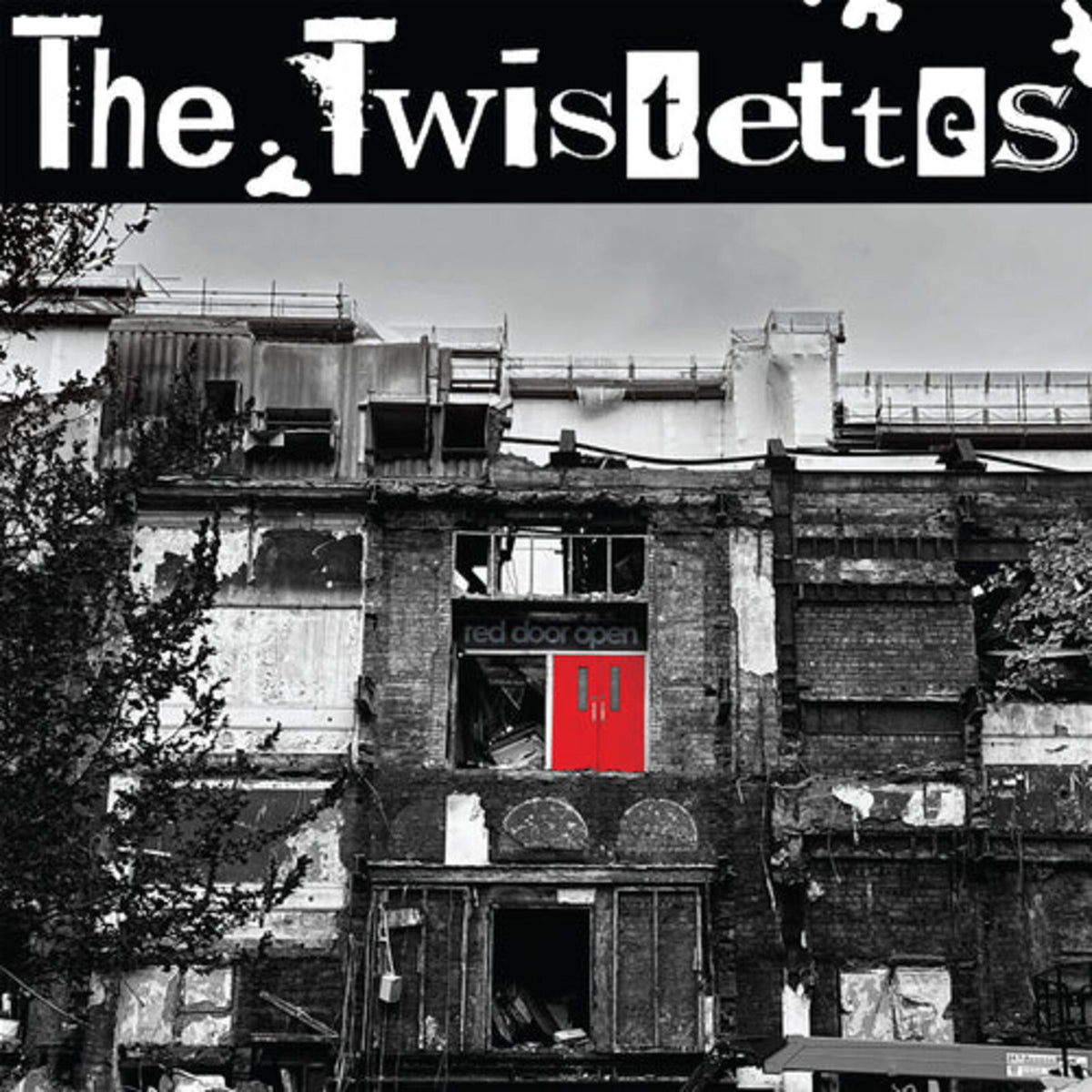 Album cover for The Twistettesā āRed Door Openā featuring a red door.