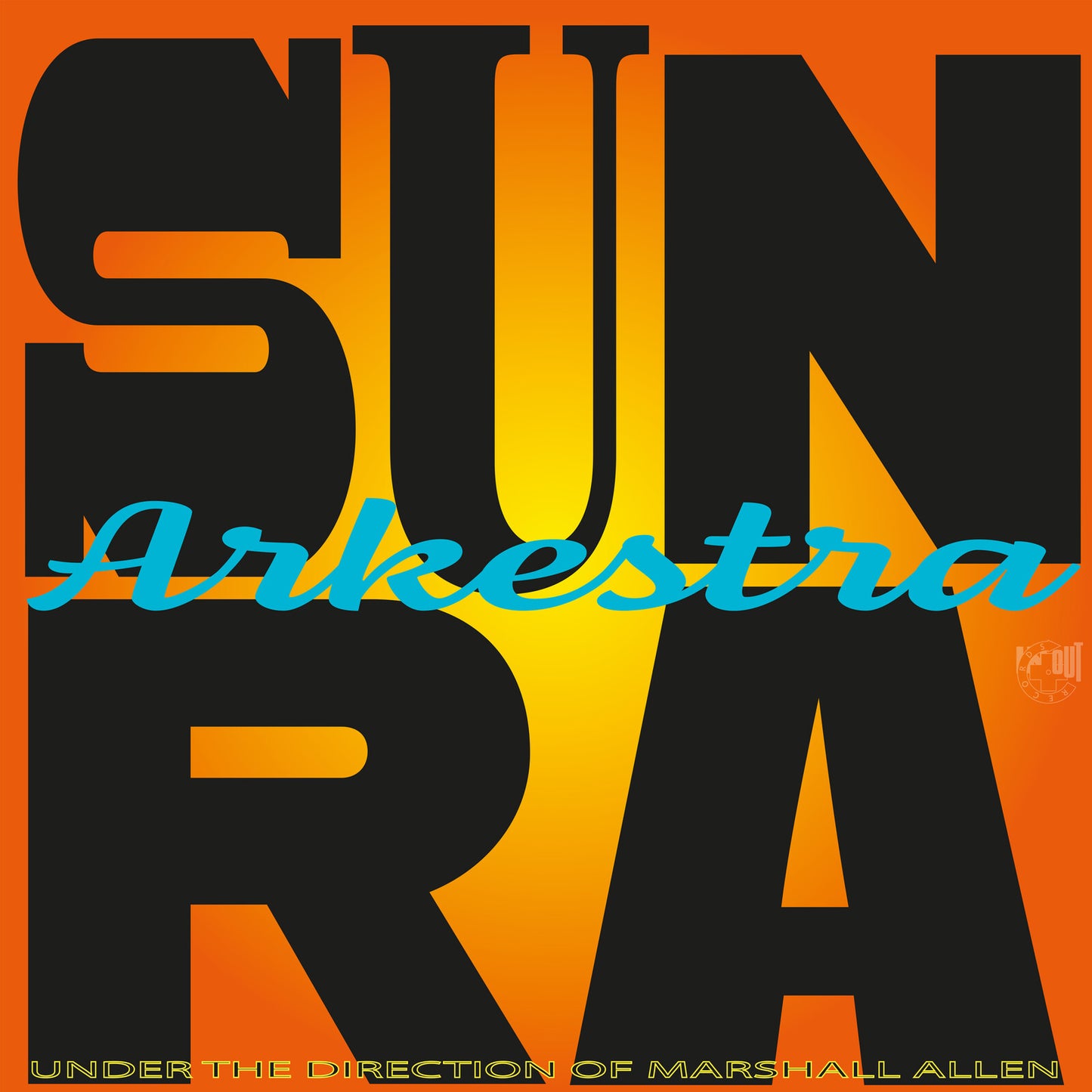 Vinyl record cover: "Sun Ra Arkestra" in bold orange and black text.