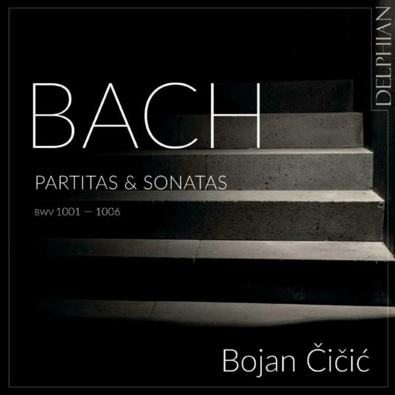 CD cover for Bach's Partitas & Sonatas by Bojan Čičić.