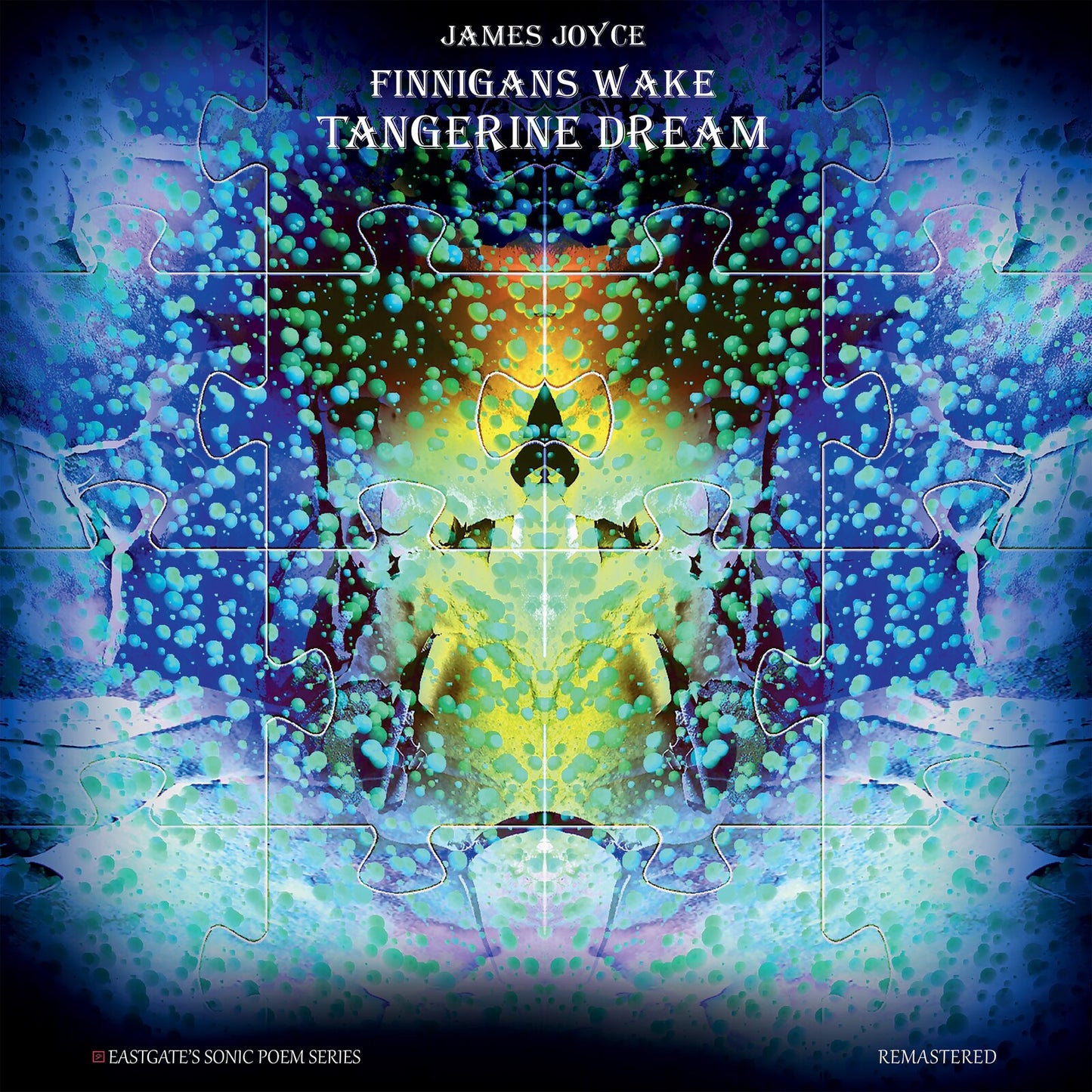 Album cover for Tangerine Dream’s “Finnegans Wake” featuring a puzzle design.