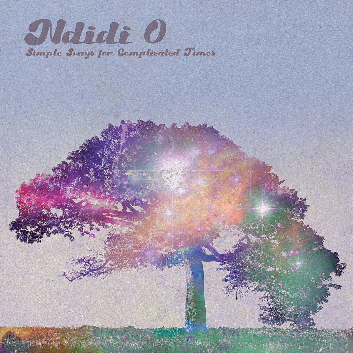 CD cover for Ndidi O’s “Simple Songs,” featuring a colorful tree.