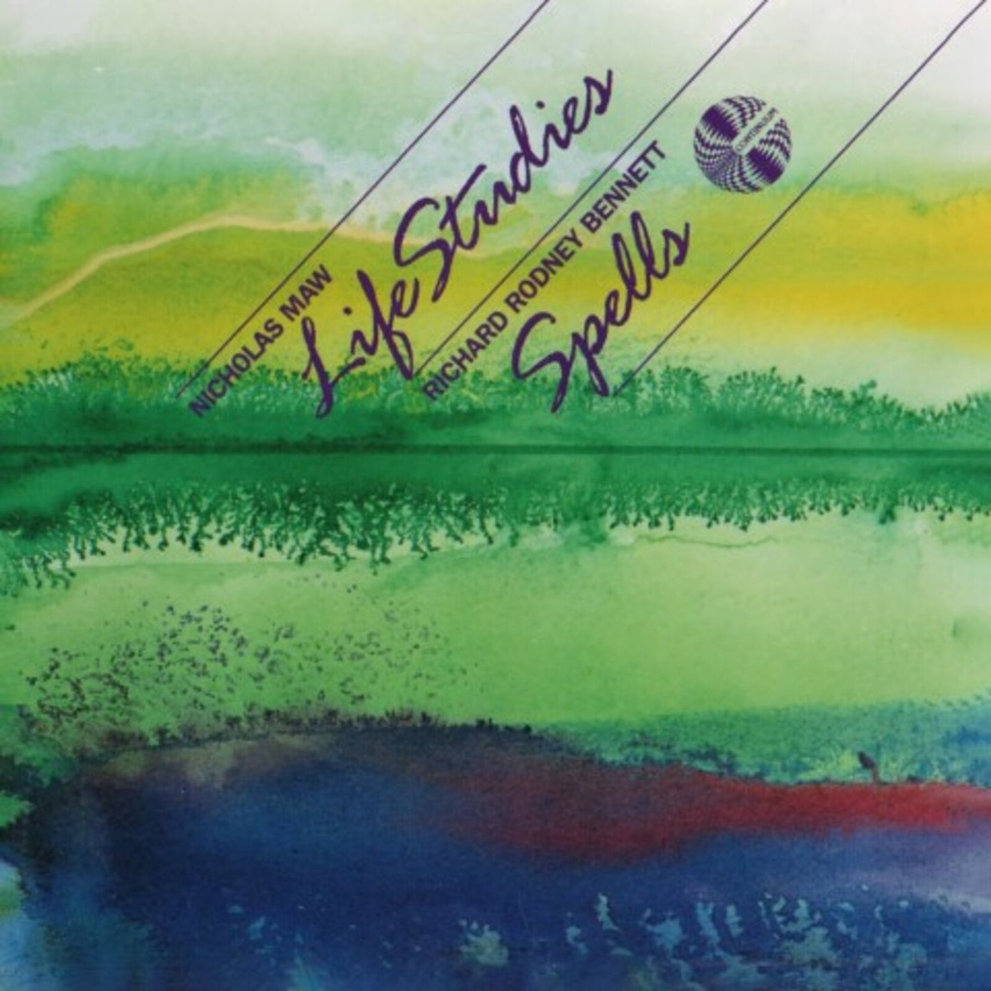 CD cover with abstract watercolor landscape and text “Life Studies”.