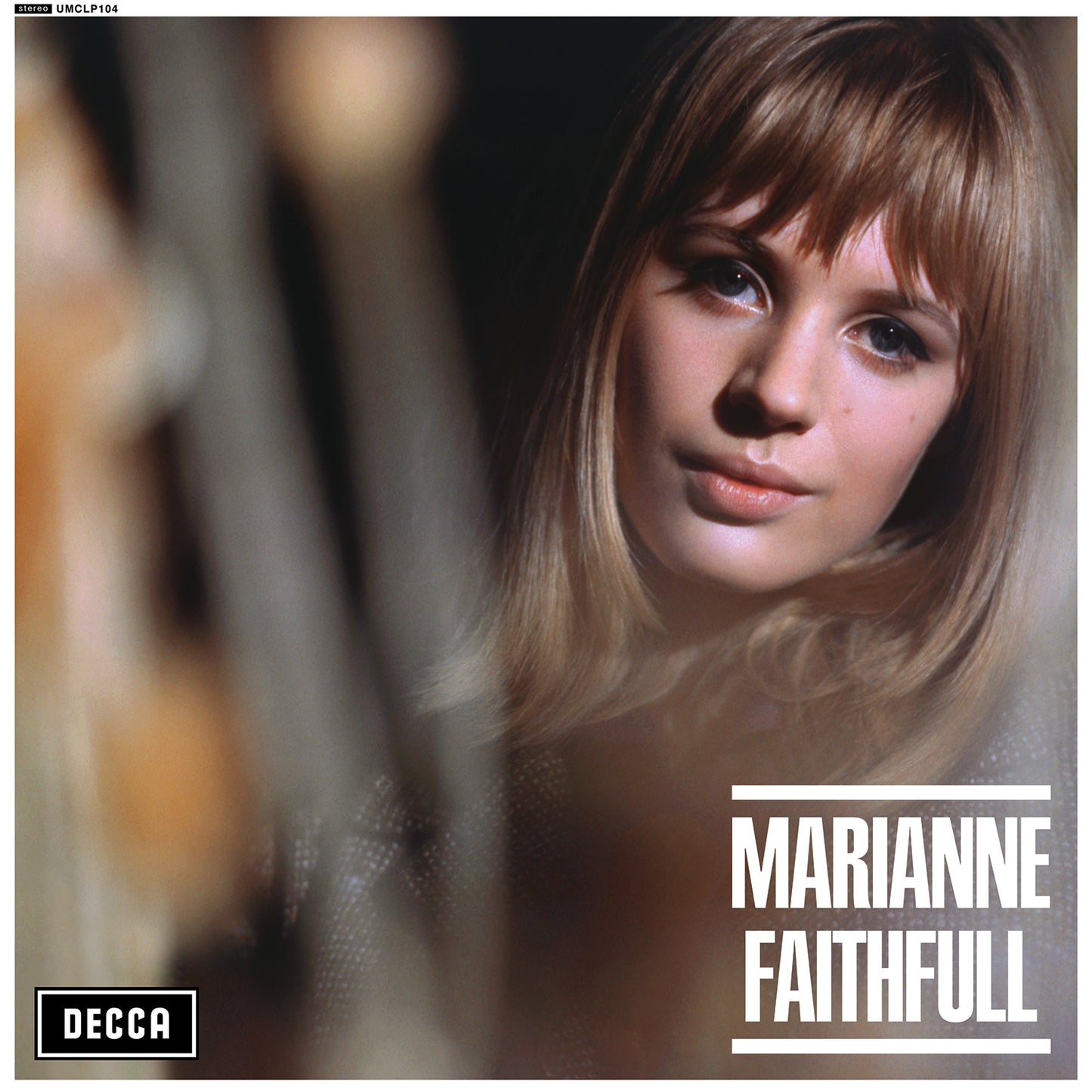 Album cover featuring a portrait of Marianne Faithfull with the Decca logo.
