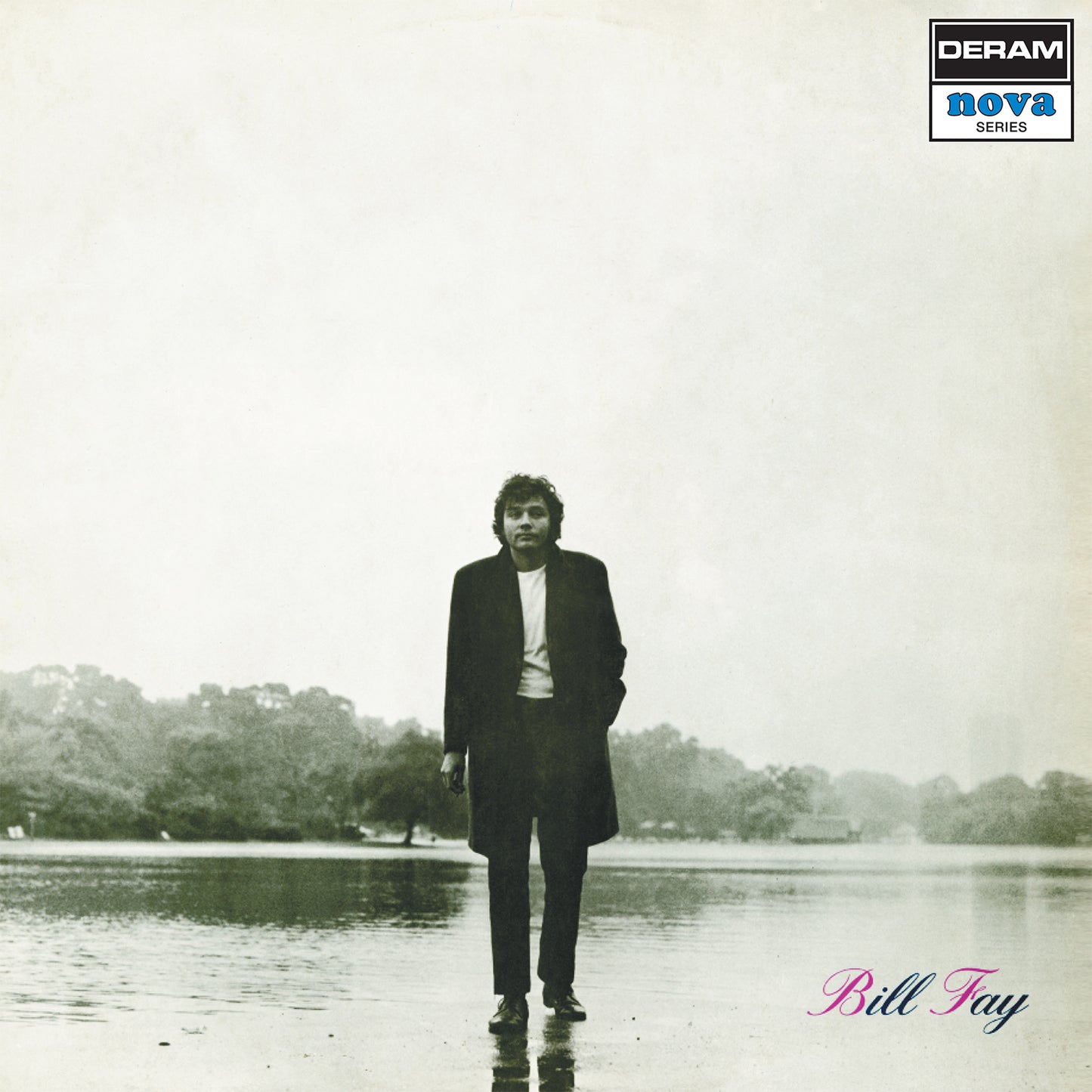 Bill Fay album cover: man in coat standing by water.