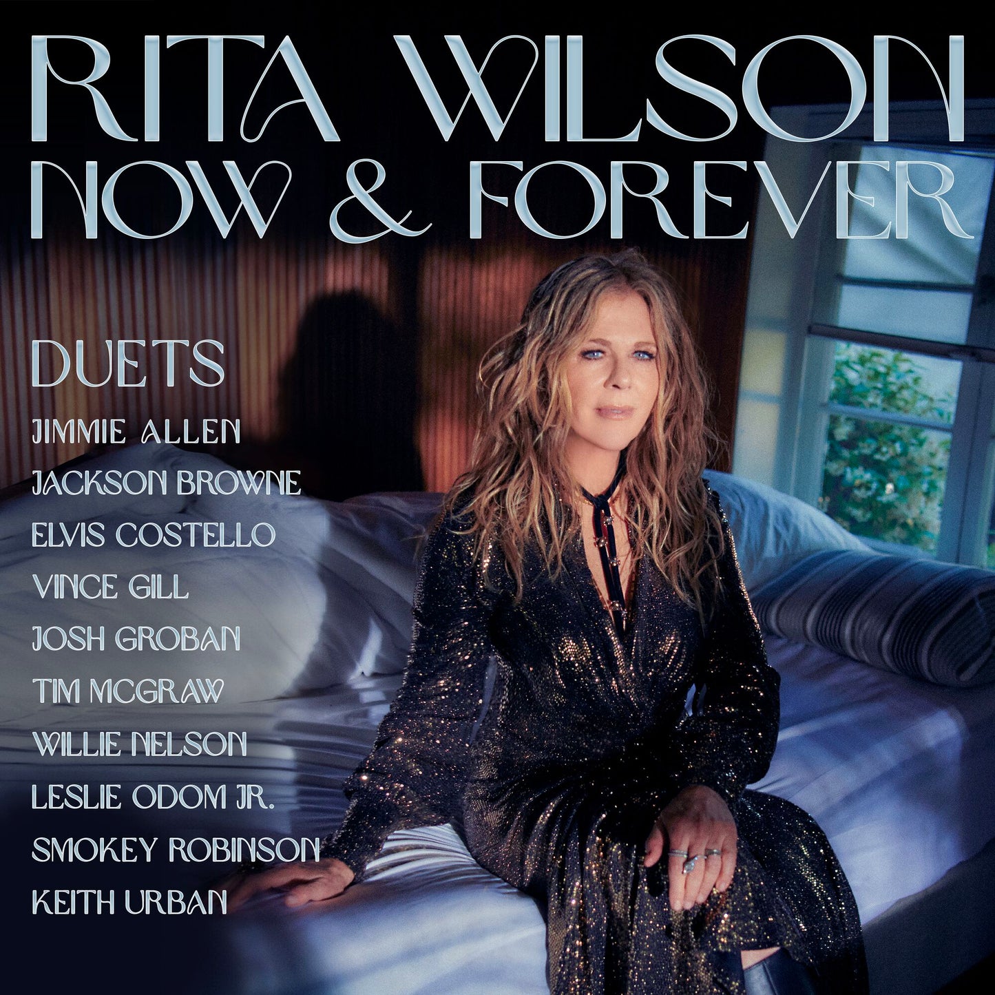 Rita Wilson album cover featuring a portrait of the singer and duet artists listed.