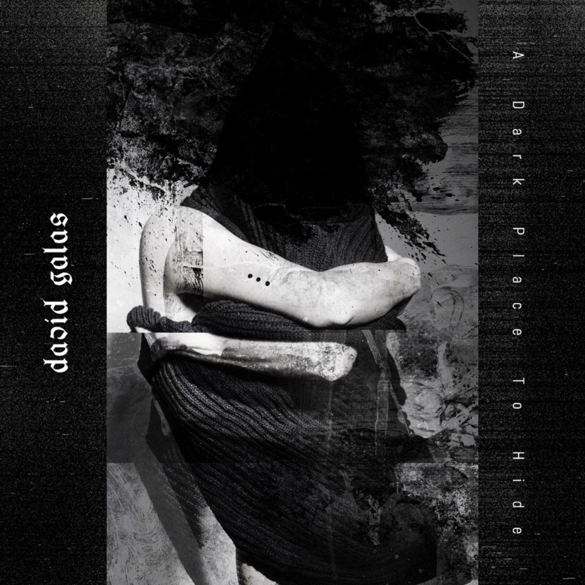 CD cover: person with obscured face, dark tones, textured background.