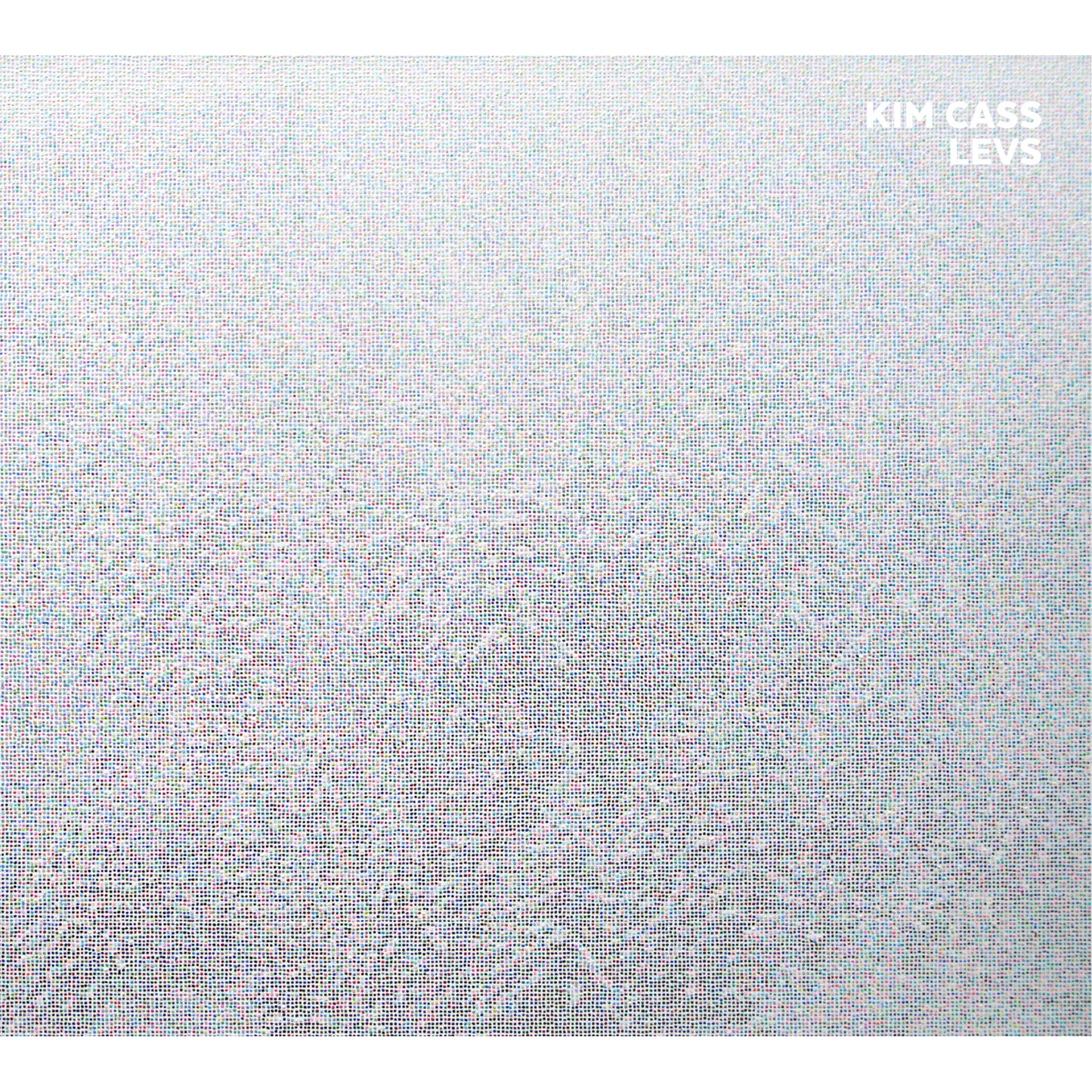 CD cover for Kim Cass’s “Levs” with abstract, textured white design.