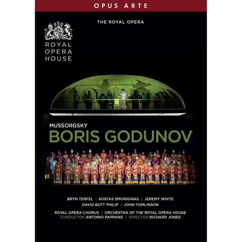 DVD cover for Mussorgskyās āBoris Godunovā opera, Royal Opera House production.