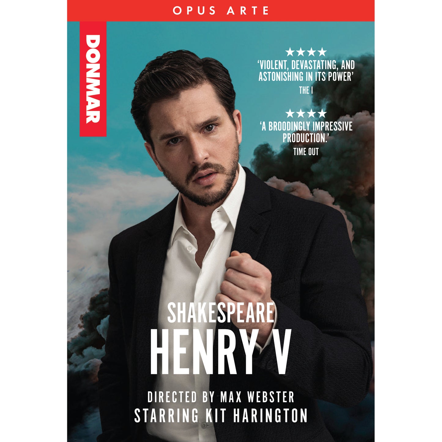 DVD cover for Shakespeare’s Henry V, featuring Kit Harington in costume.