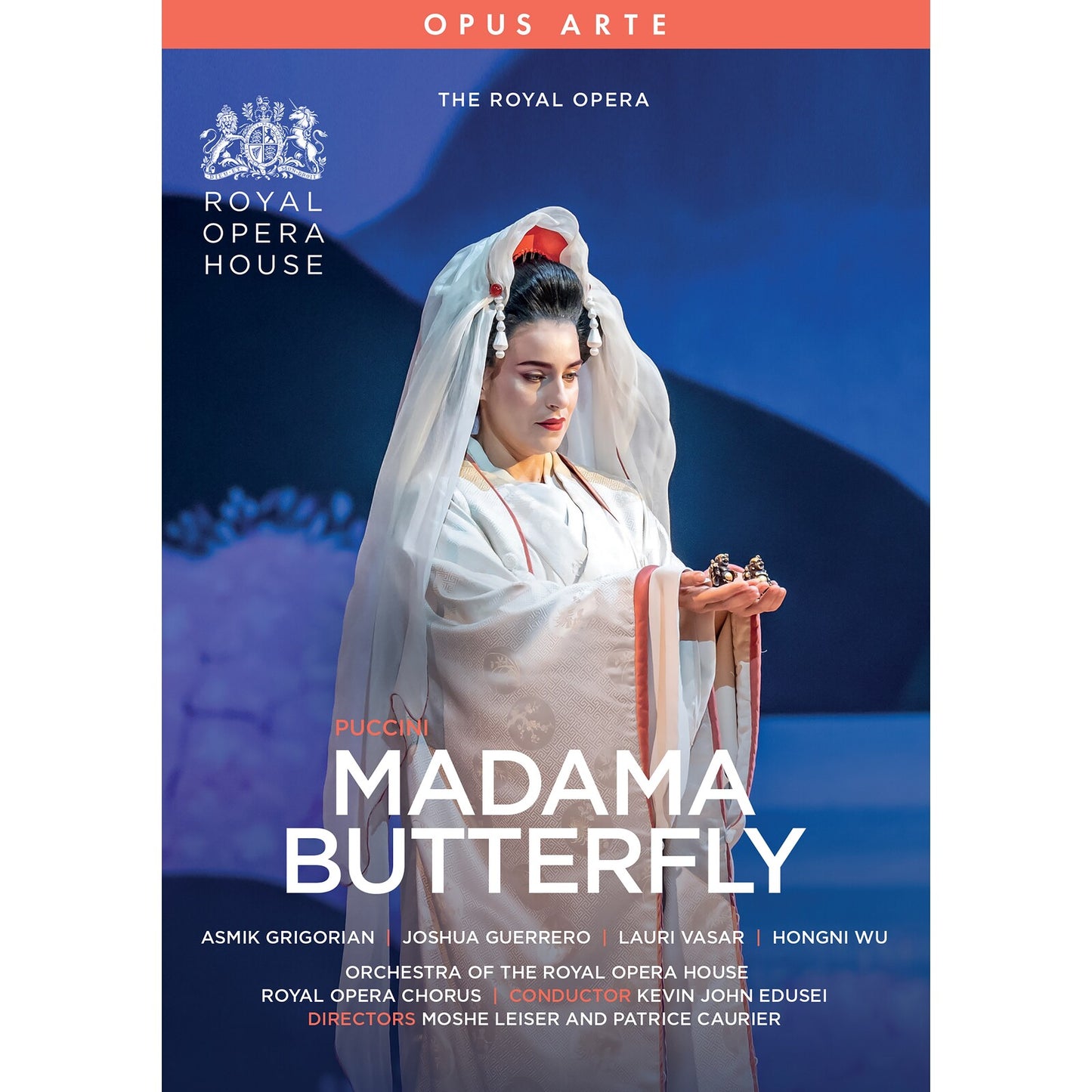 DVD cover for Puccini’s *Madama Butterfly* opera featuring a soprano in costume.