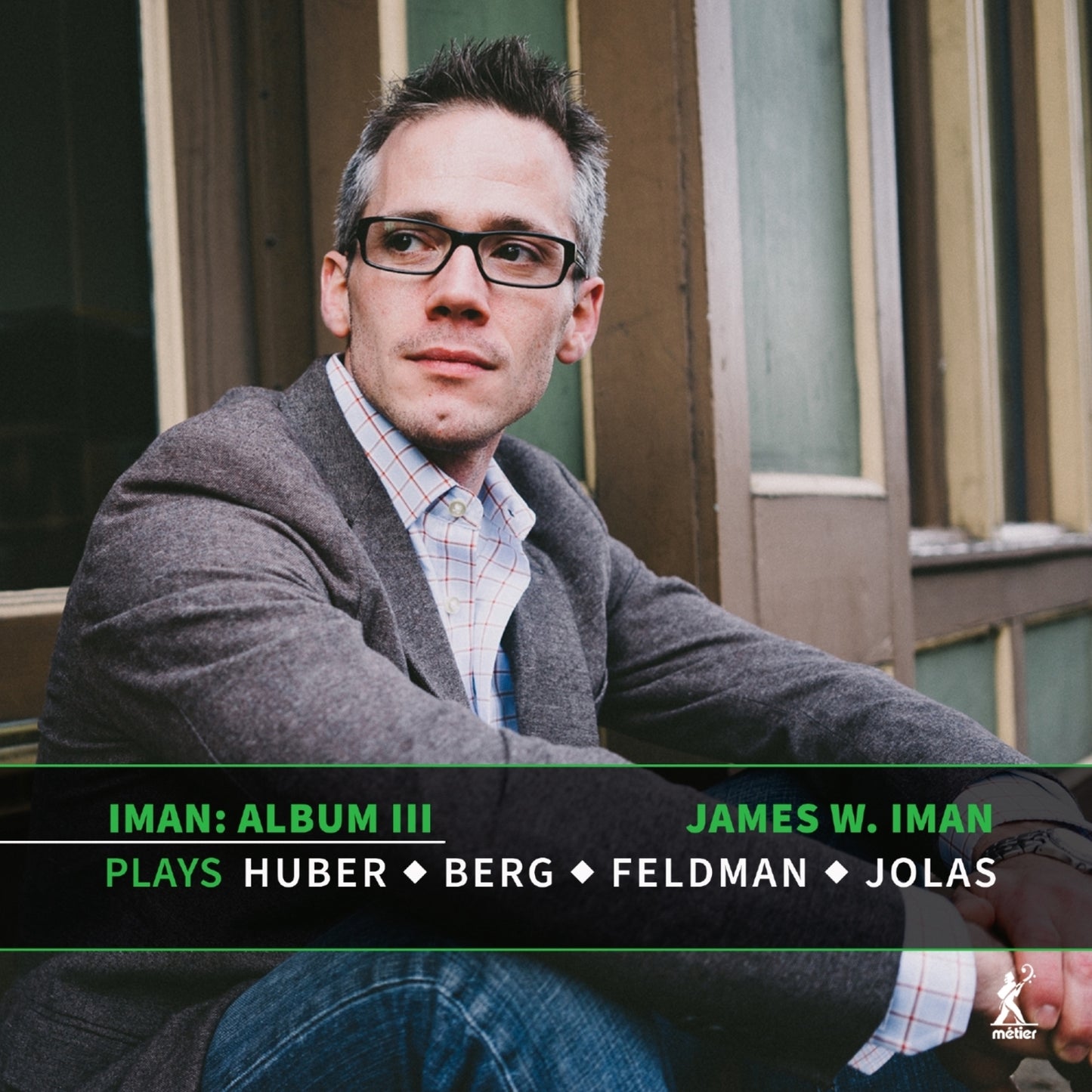 Album cover for James W. Iman’s “Iman - Album III” featuring a portrait of the artist.