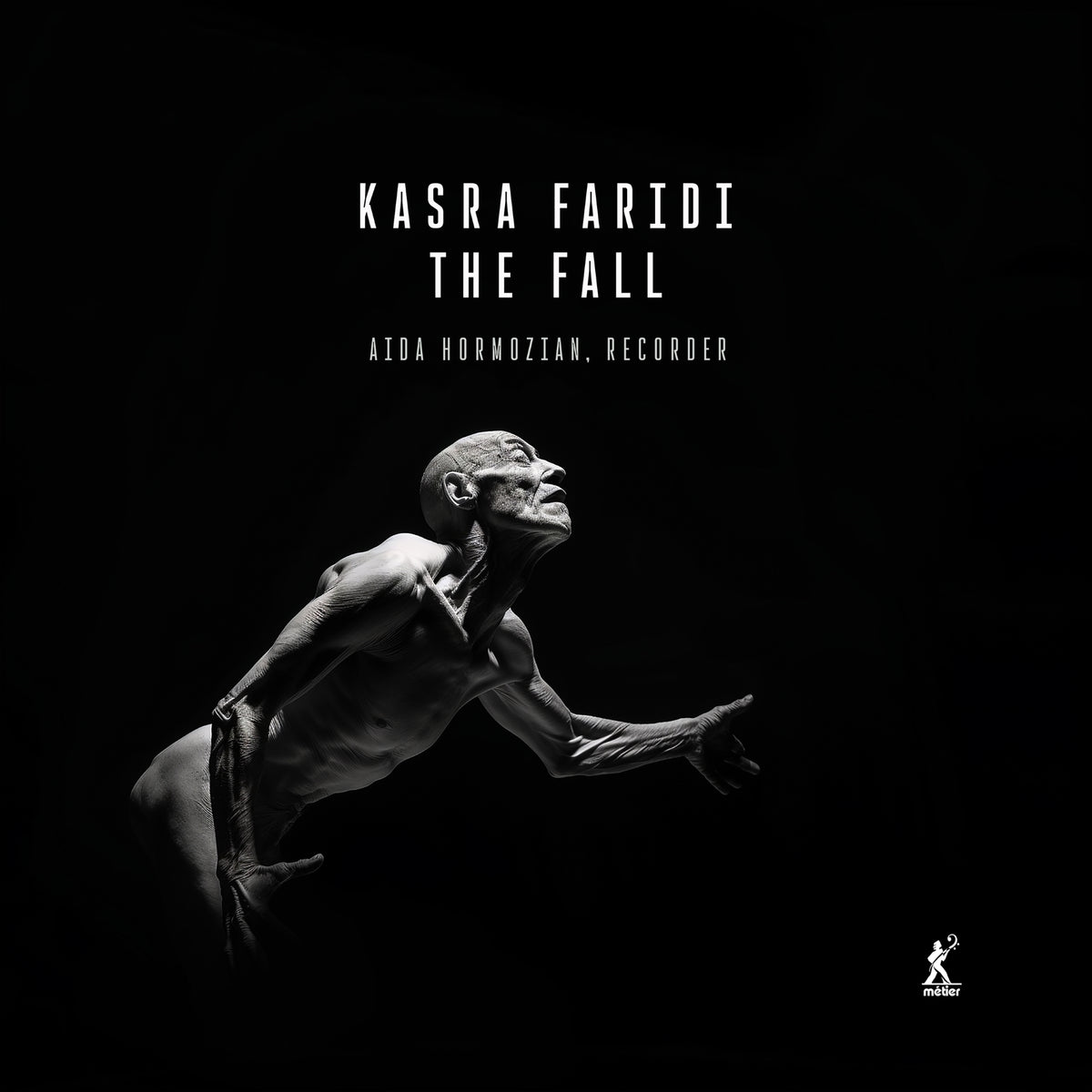 Black and white CD cover featuring a distorted, reaching human figure.