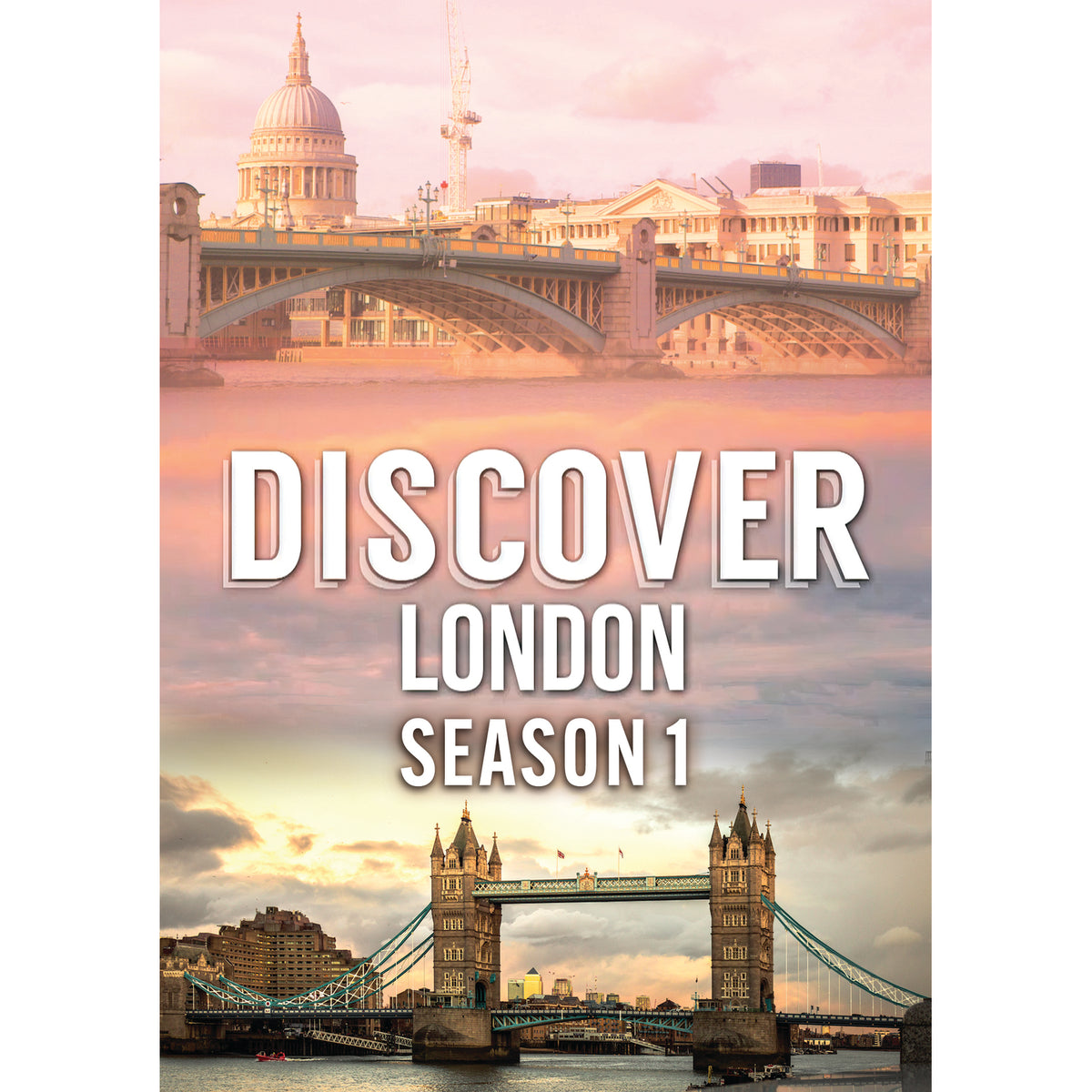 DVD cover for “Discover London Season One” featuring London landmarks.