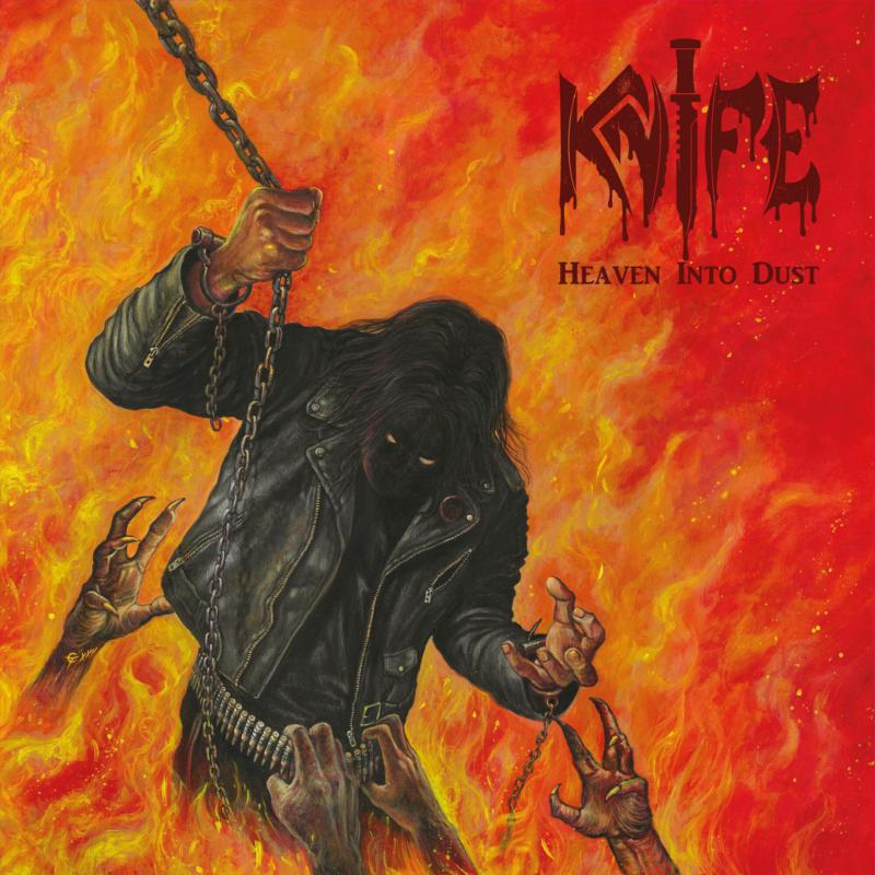 CD cover: Figure with chains against a fiery orange and red background.