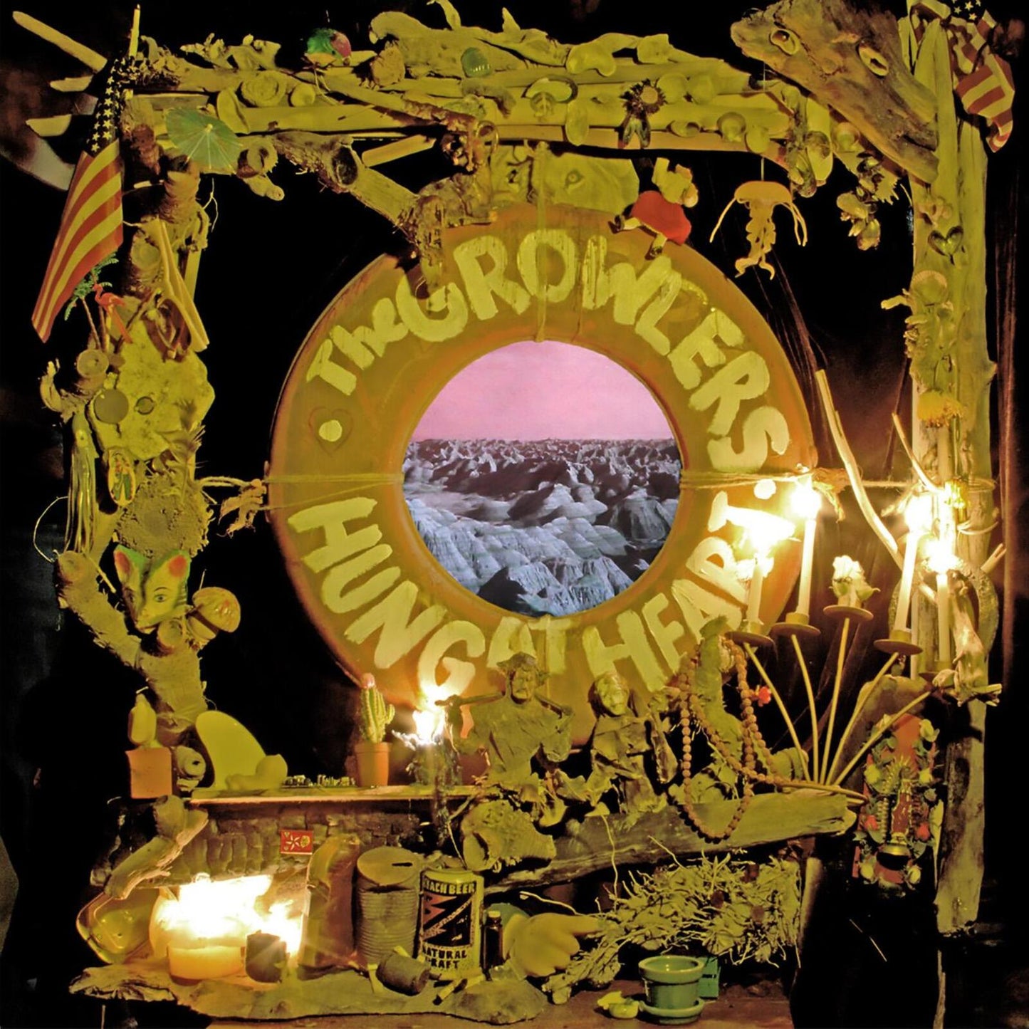 Album cover for The Growlers’ “Hung at Heart” with a decorated frame.
