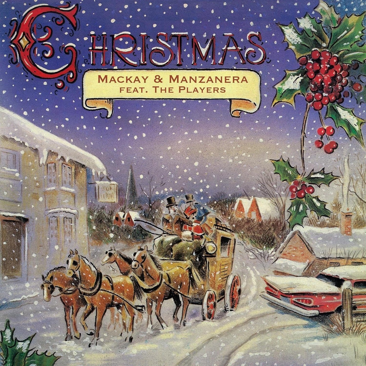 CD cover: snowy winter scene with horses, carriage, and village.