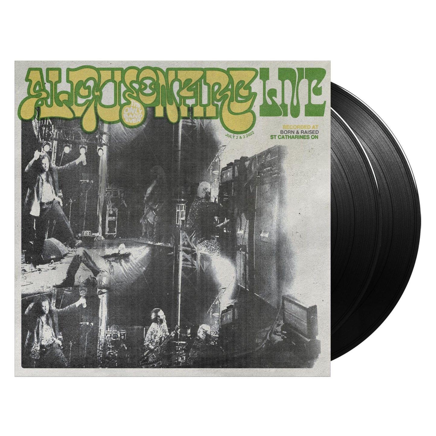 Alexisonfire live album vinyl record with a black and white street scene.