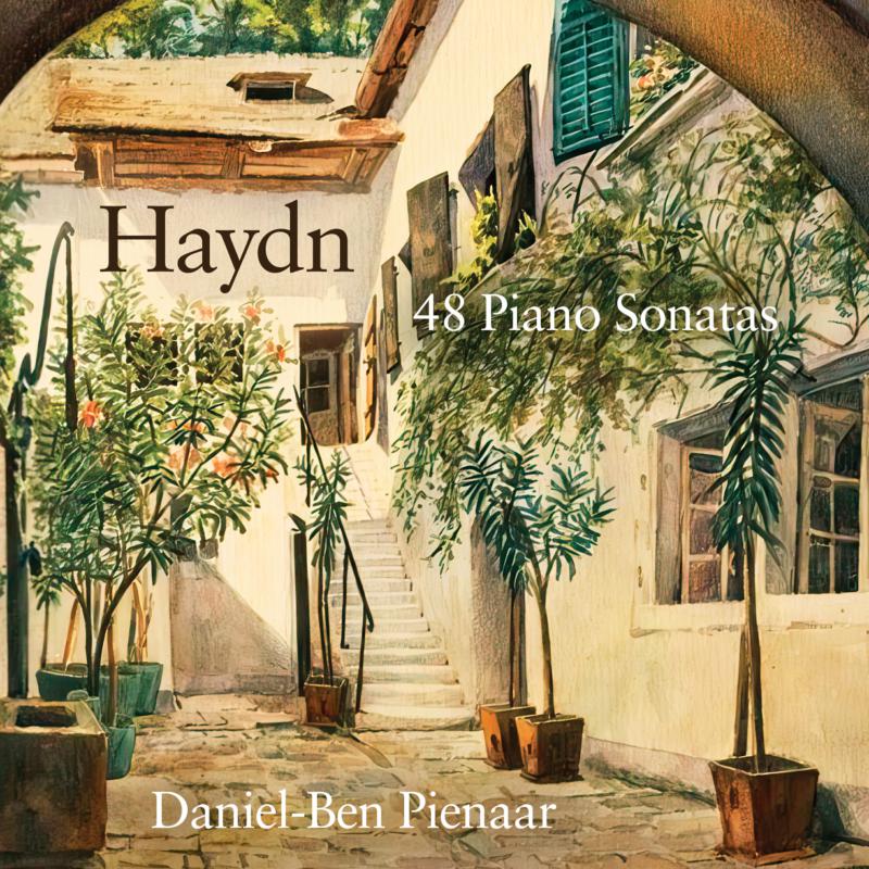 CD cover: Haydn's 48 Piano Sonatas performed by Daniel-Ben Pienaar.