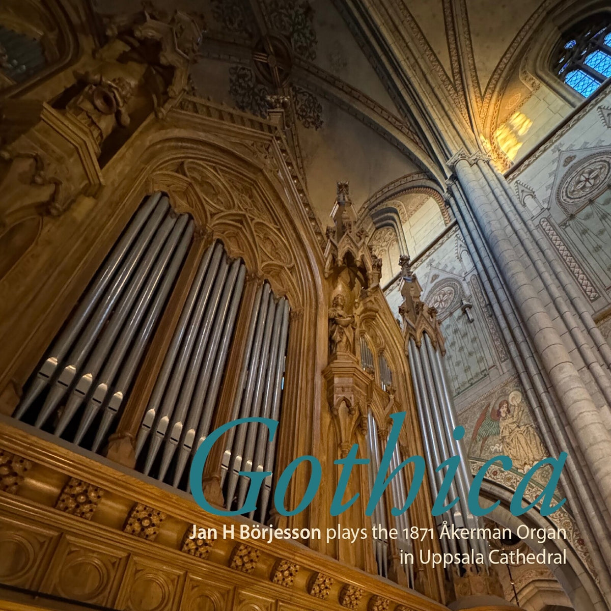 Pipe organ in a cathedral, CD cover for Jan H Borjesson’s “Gothica”.