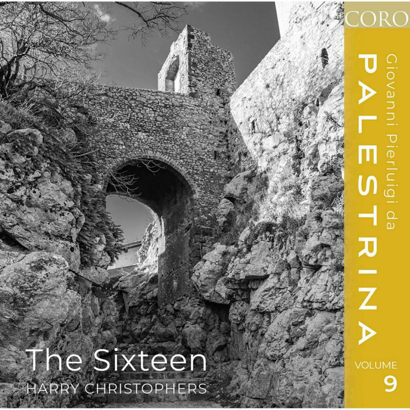 CD cover: stone archway, text "The Sixteen" and "Palestrina" in gold.