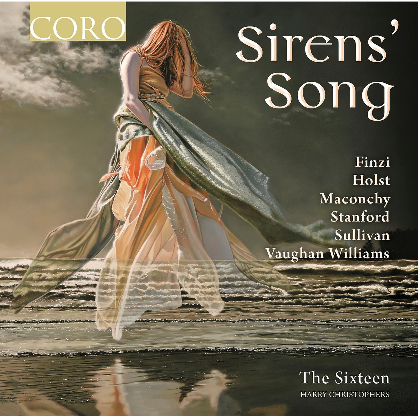 CD cover: painting of a woman by the sea, titled "Sirens' Song".