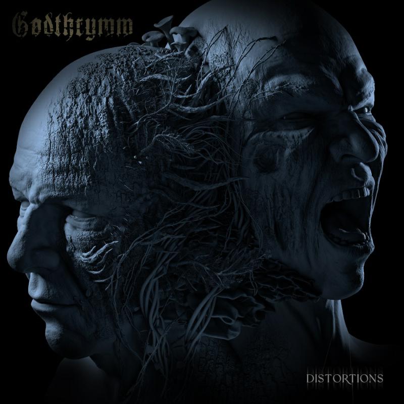 Dark album cover featuring a distorted, screaming face with branching textures.