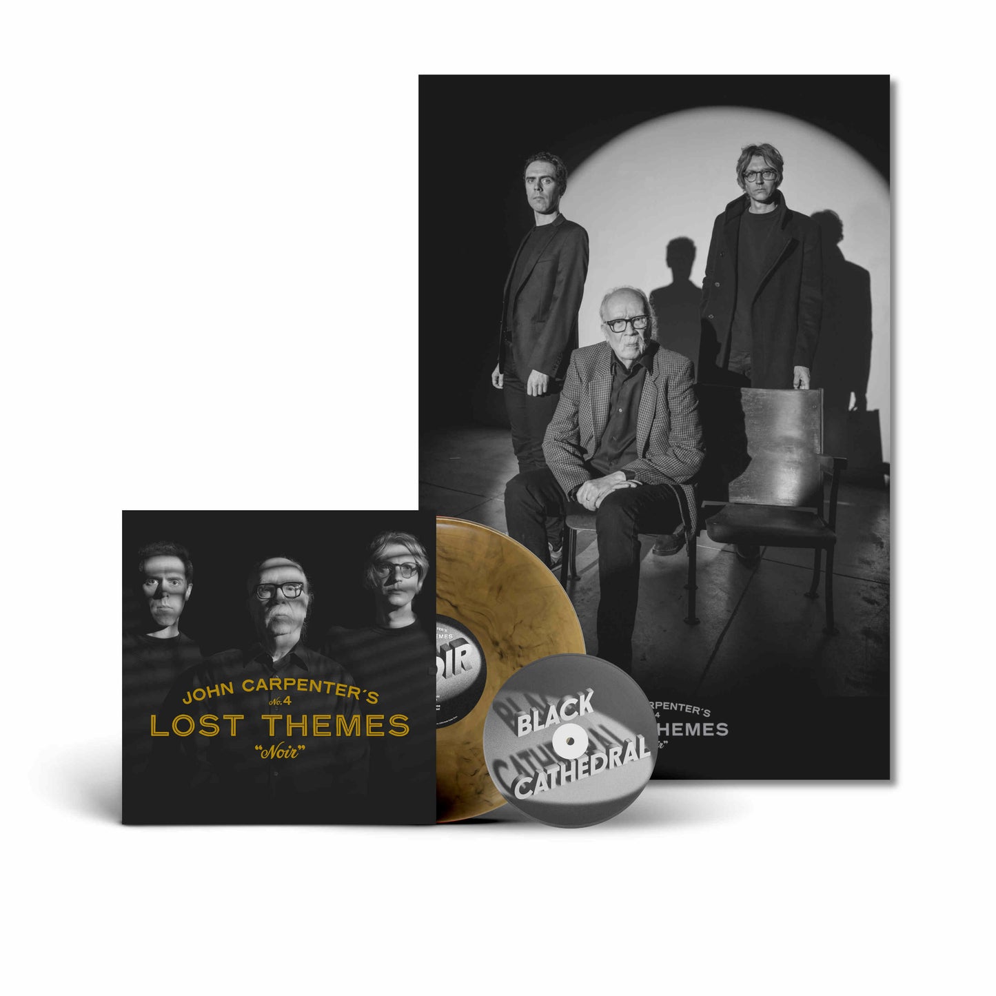 Vinyl record and cover art featuring John Carpenter and Cody Carpenter.