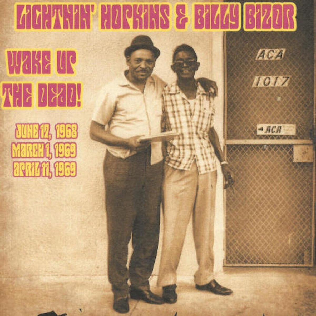 CD cover featuring Lightnin’ Hopkins and Billy Bizor in a sepia-toned photo.