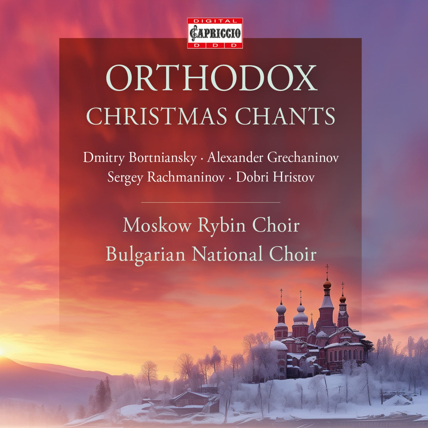 CD cover: snow-covered Russian Orthodox church with choir details.