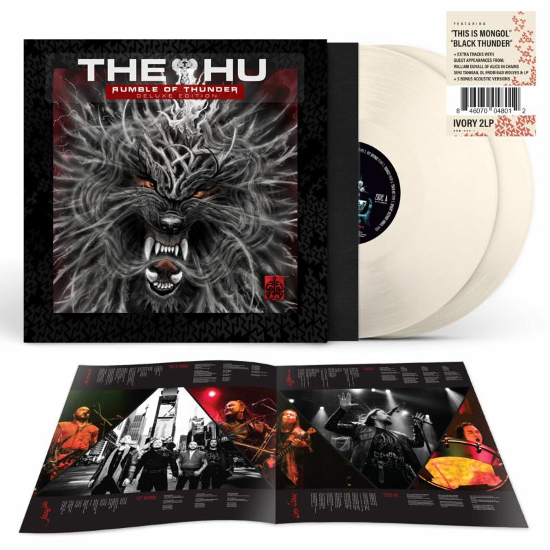 “The Hu - Rumble Of Thunder” vinyl record with album art and inserts.