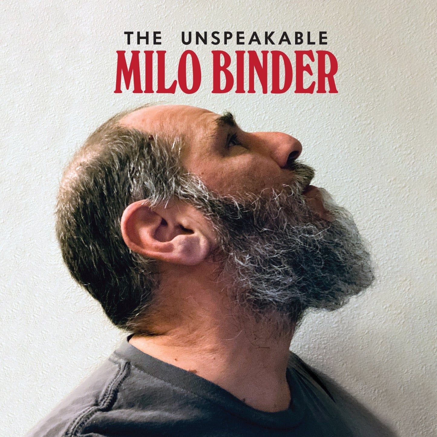 CD cover featuring a portrait of Milo Binder looking upwards.