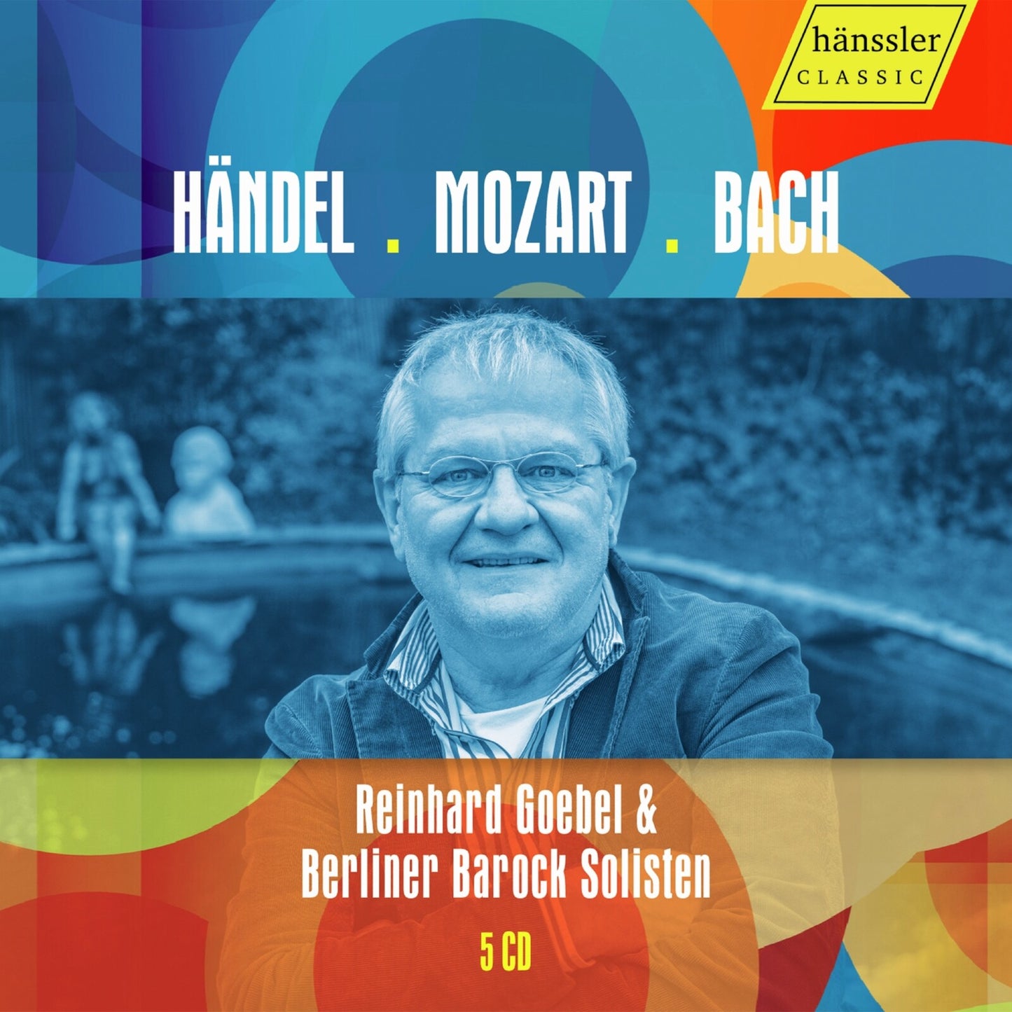 CD cover featuring portrait of Reinhard Goebel and composers’ names.