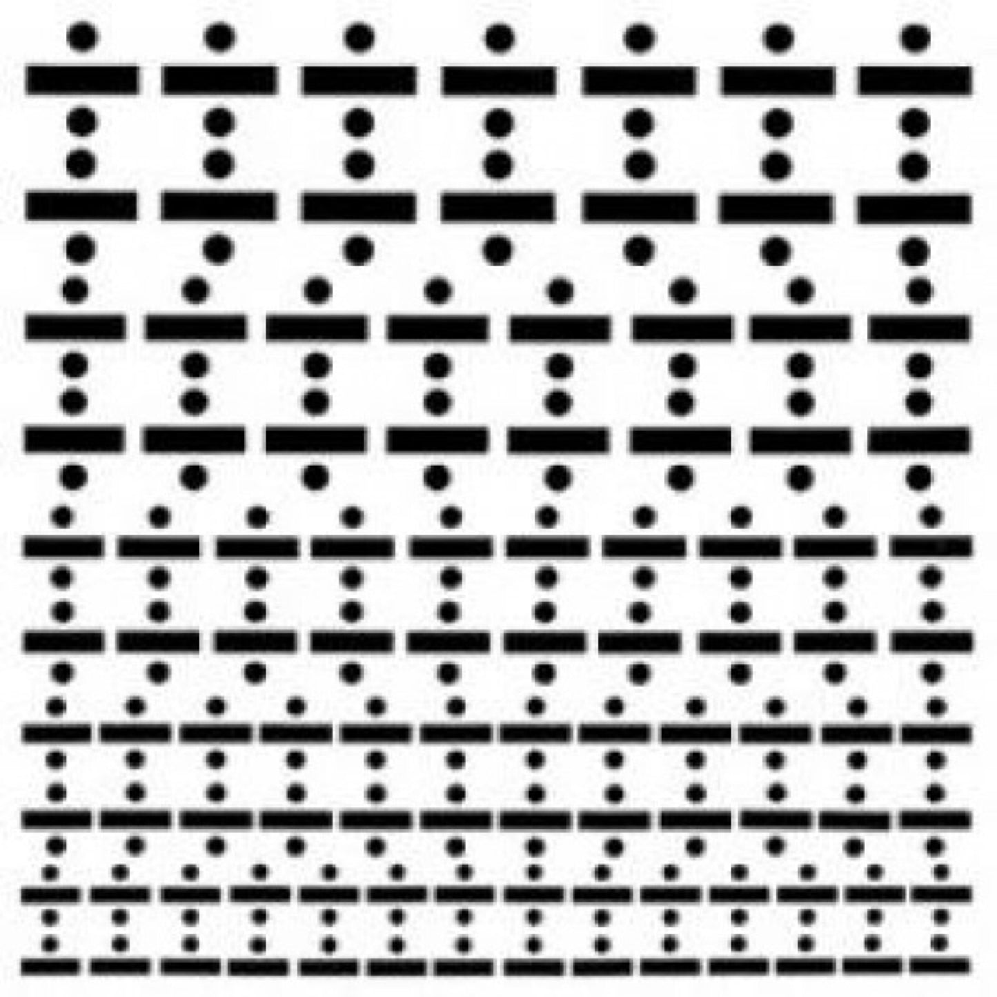 Black and white abstract pattern resembling a digital grid or code.