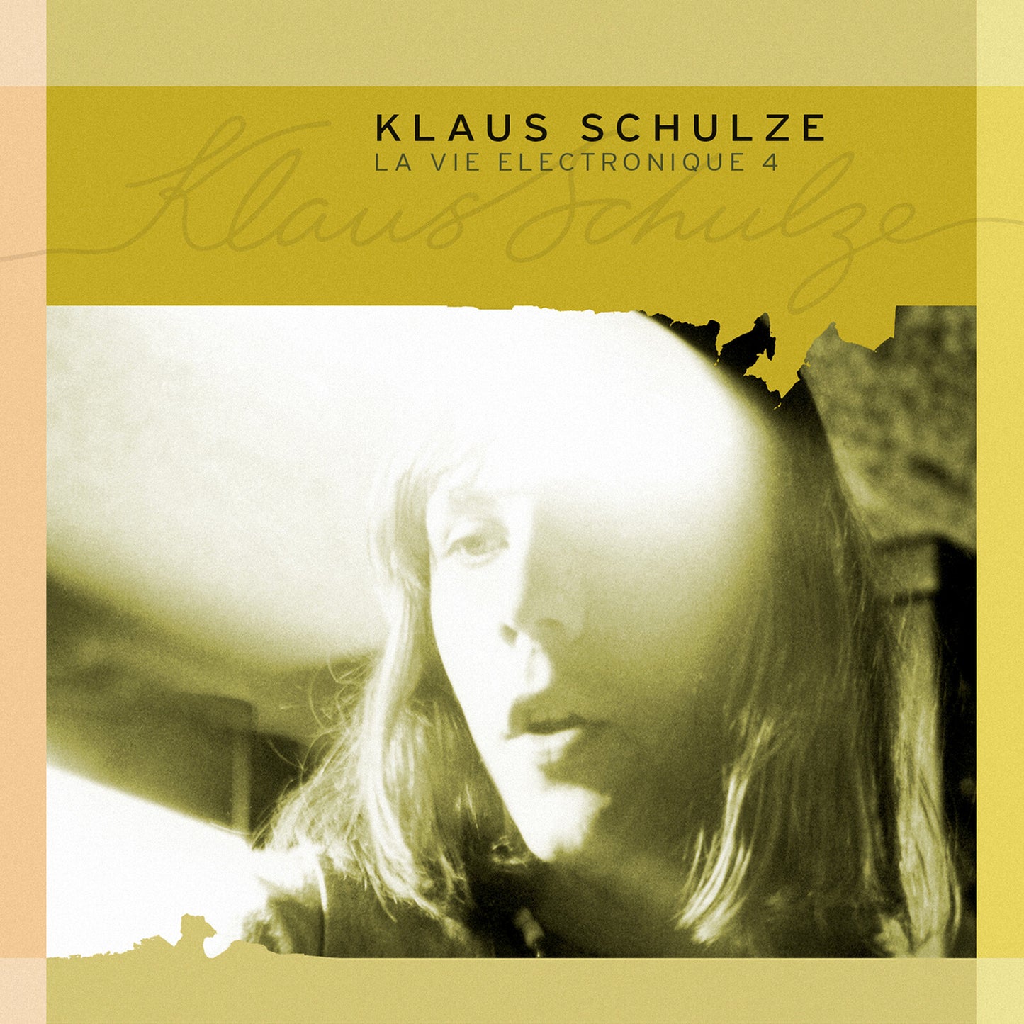 CD cover for Klaus Schulze’s “La Vie Electronique Vol. 4” with a portrait.