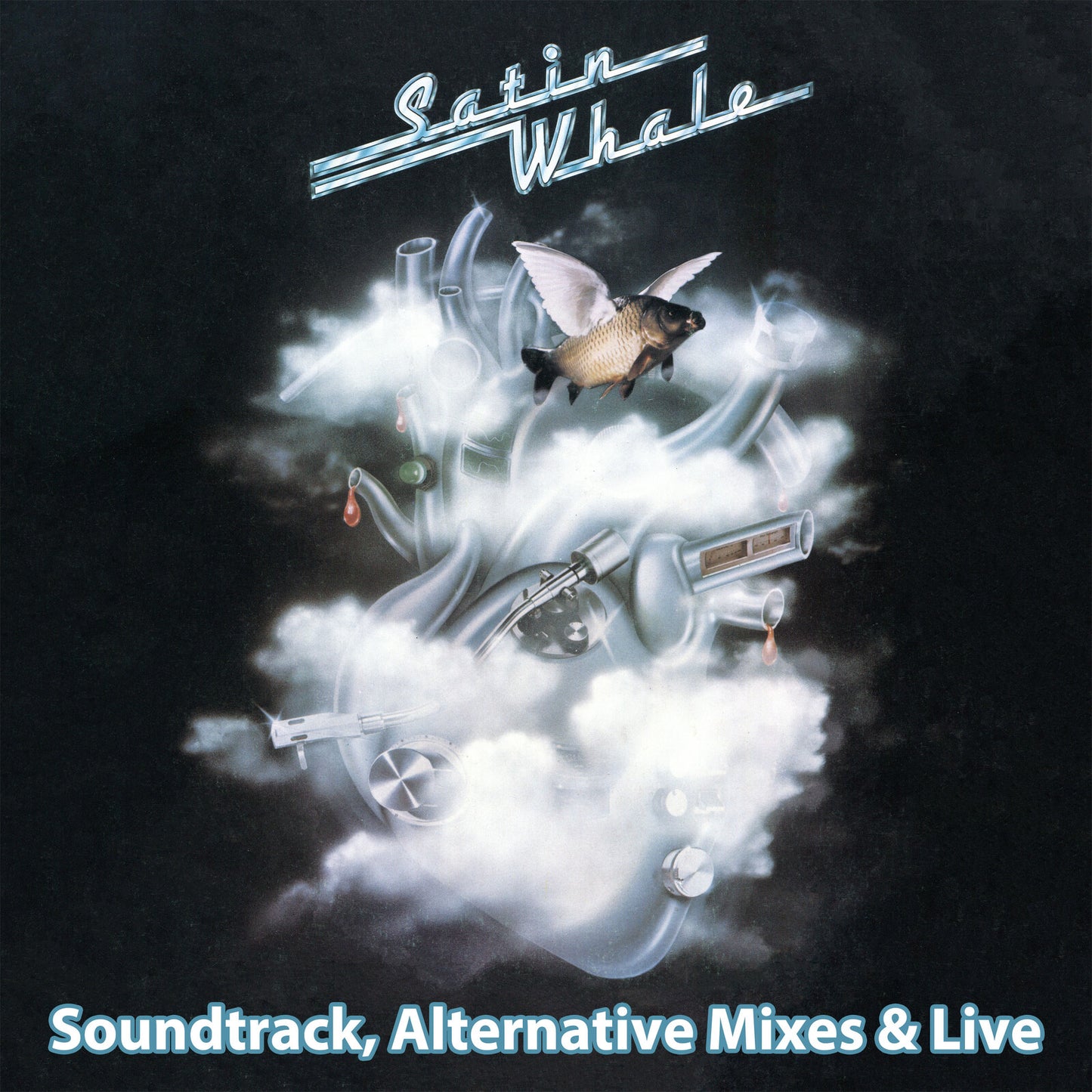 CD cover: surreal image of a fish, guns, and clouds.