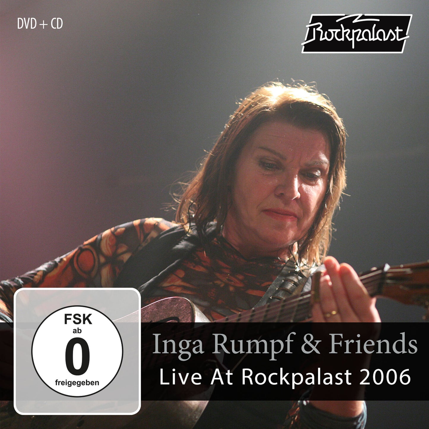Inga Rumpf performing live, CD cover with Rockpalast logo and rating.