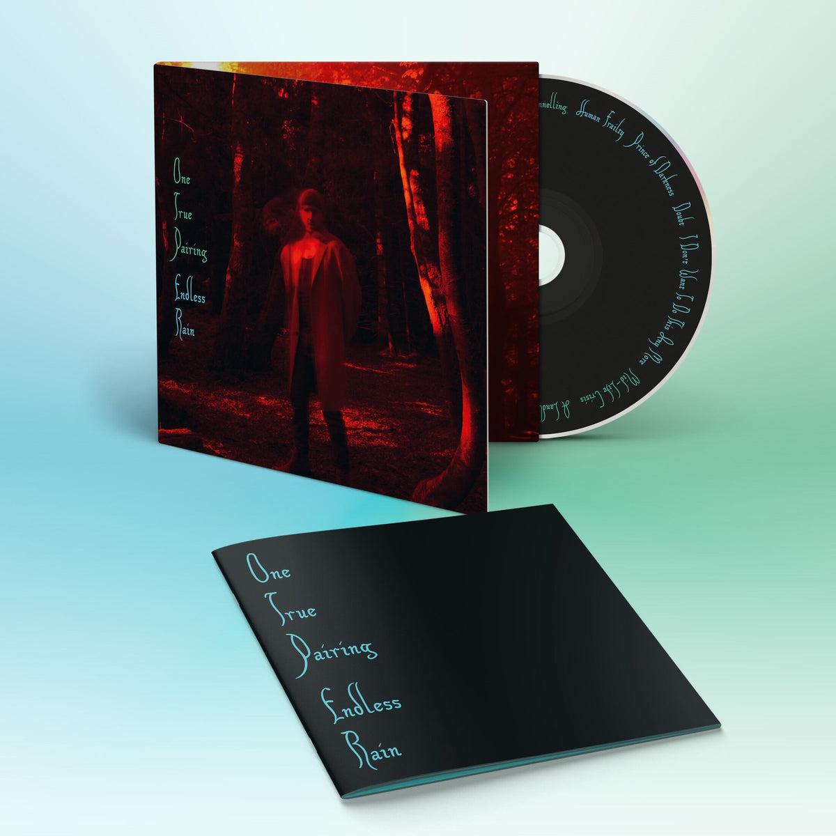 CD case and disc for "One True Pairing - Endless Rain," featuring a figure in a forest.