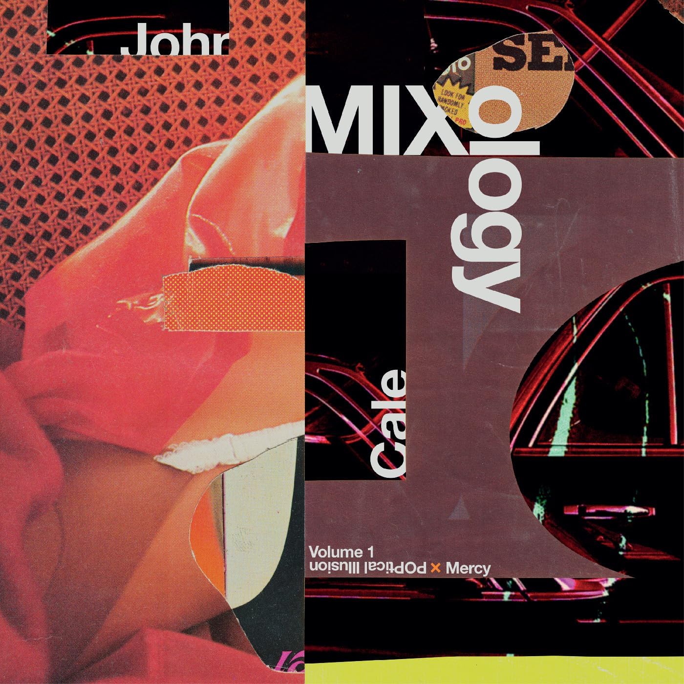 John Cale’s “MiXology, Volume 1” CD cover with abstract collage imagery.