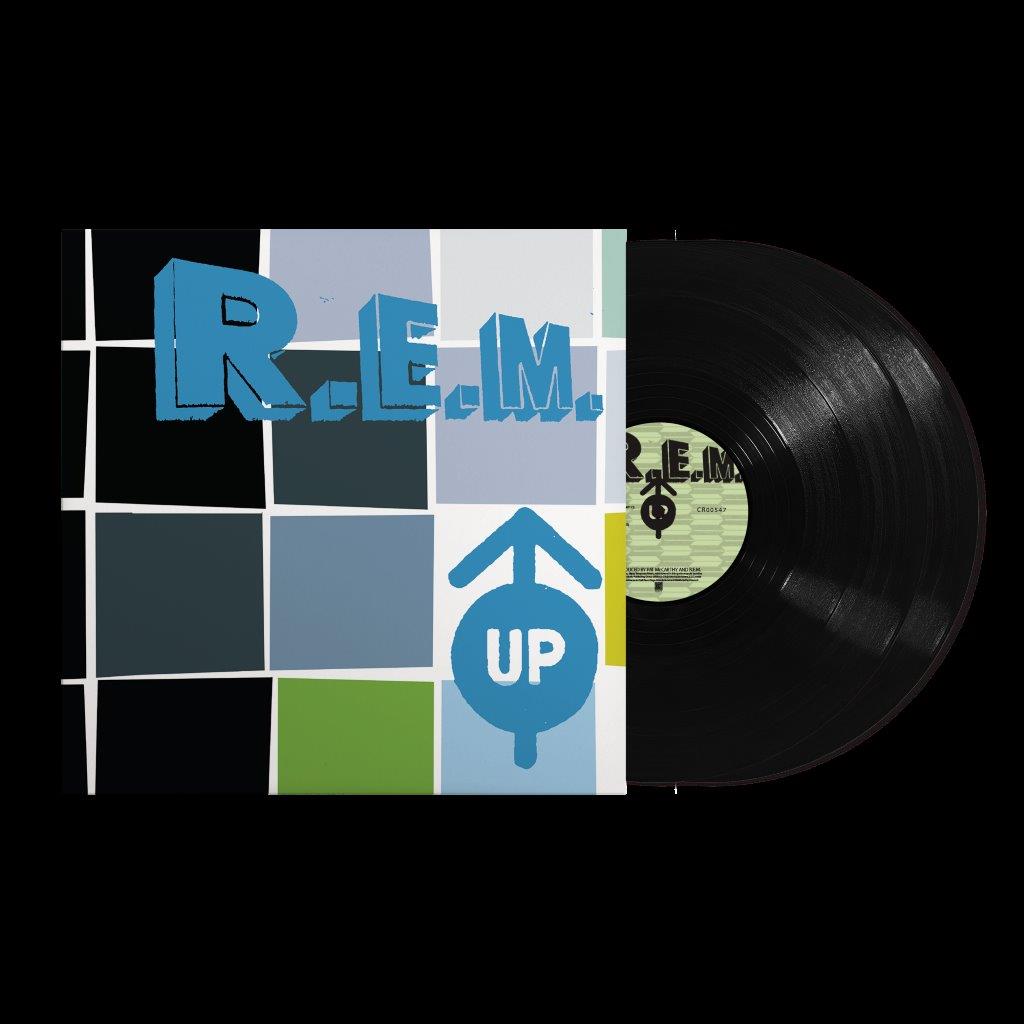 R.E.M. “Up” 25th Anniversary Edition vinyl record and album cover.