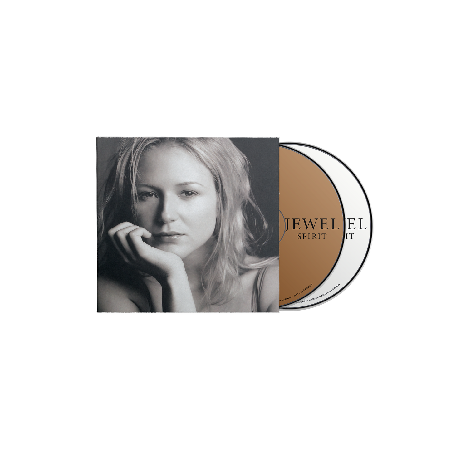 CD case for Jewel’s “Spirit” 25th Anniversary Edition, featuring a portrait.