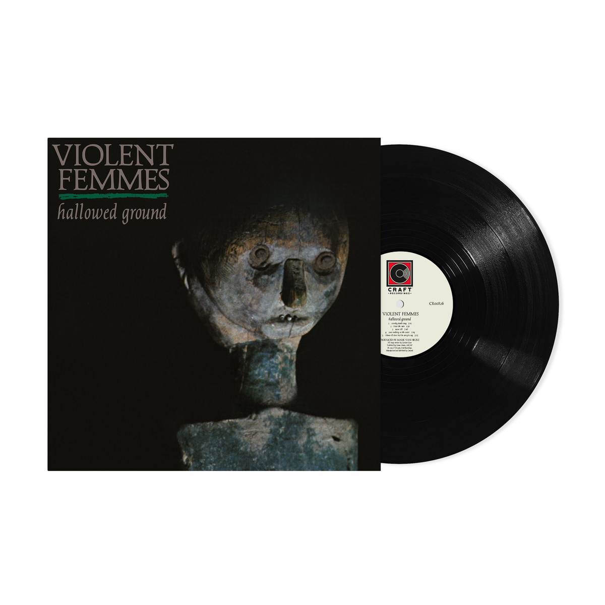 Violent Femmes "Hallowed Ground" vinyl record with a sculpted face cover.