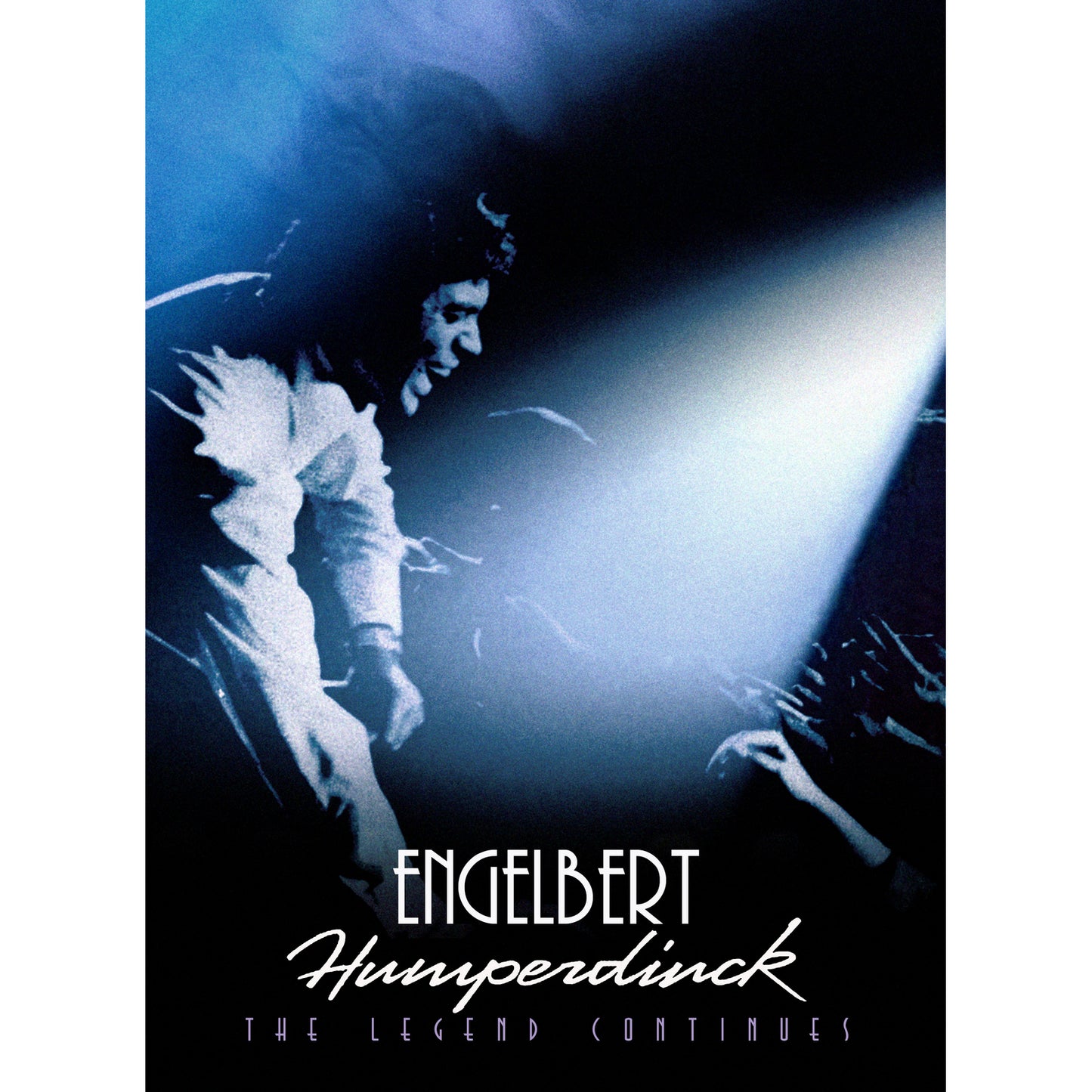 Engelbert Humperdinck Blu-ray cover featuring a black and white performance portrait.
