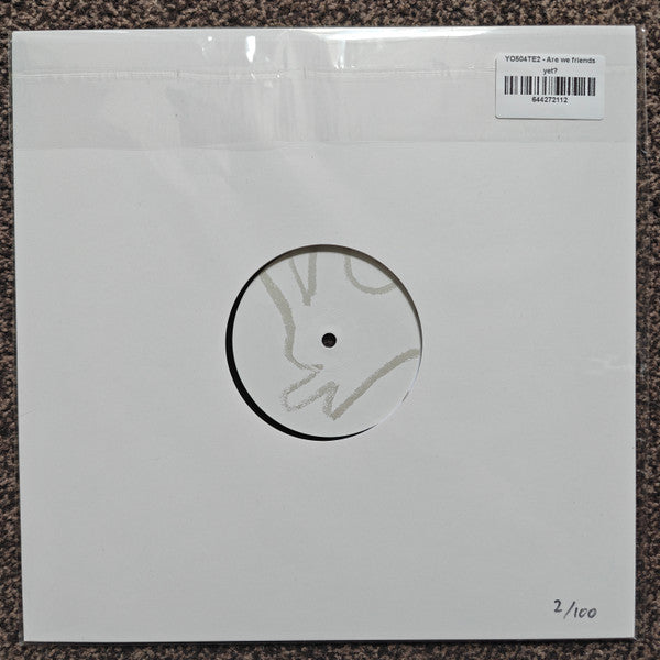 White vinyl record sleeve with a rabbit silhouette and numbered edition.