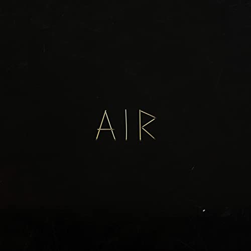Black album cover with gold geometric lines spelling "AIR".