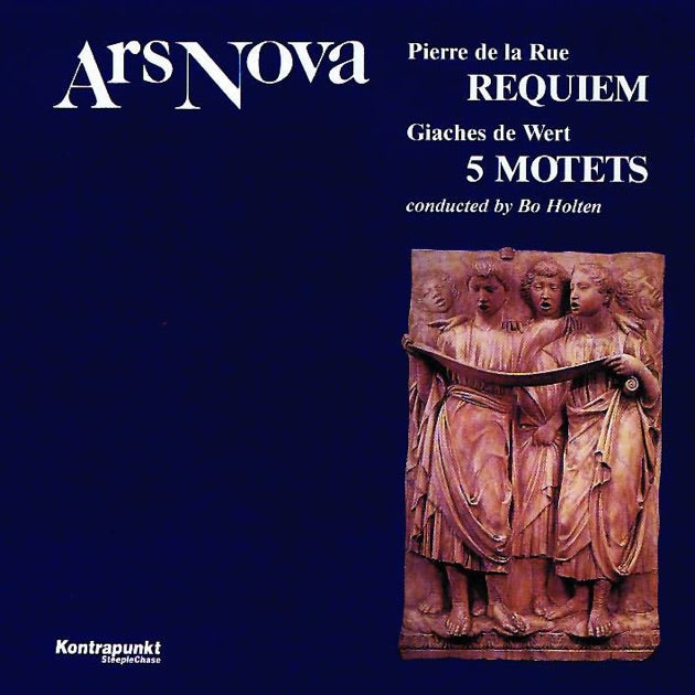 Vinyl record cover: "Requiem" by Ars Nova, featuring sculpted figures.