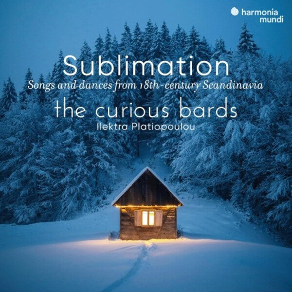 CD cover: snowy Scandinavian landscape with a small, lit cabin.