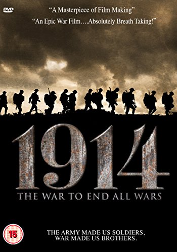 DVD cover for "1914" depicting silhouetted soldiers and textured title.