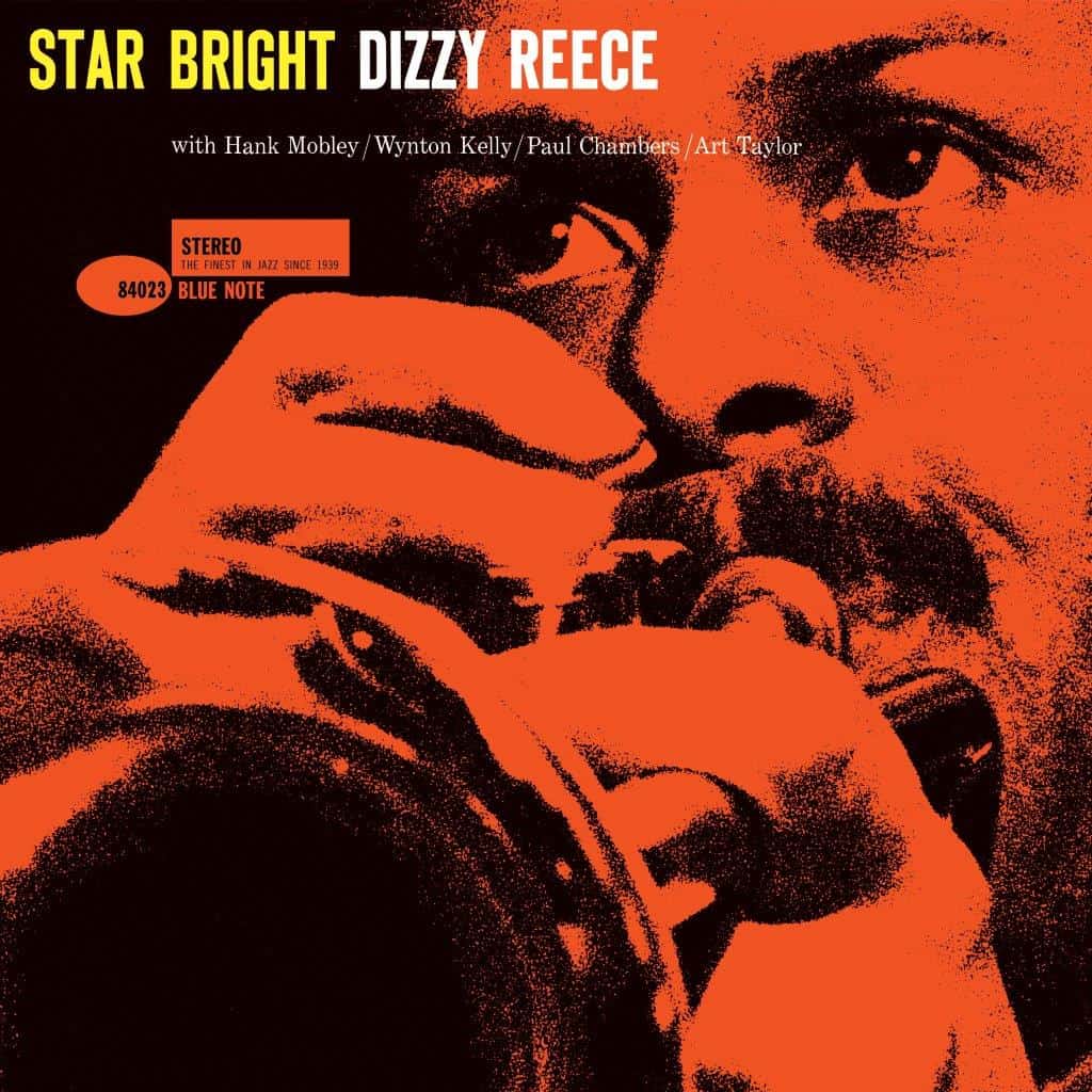 Star Bright" CD cover featuring a textured, orange portrait of Dizzy Reece.