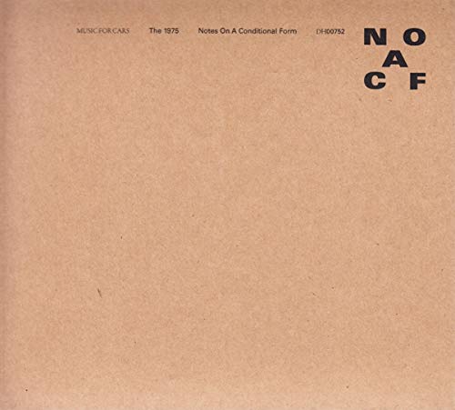 Brown cardboard album cover with black text reading The 1975 Notes On A Conditional Form.